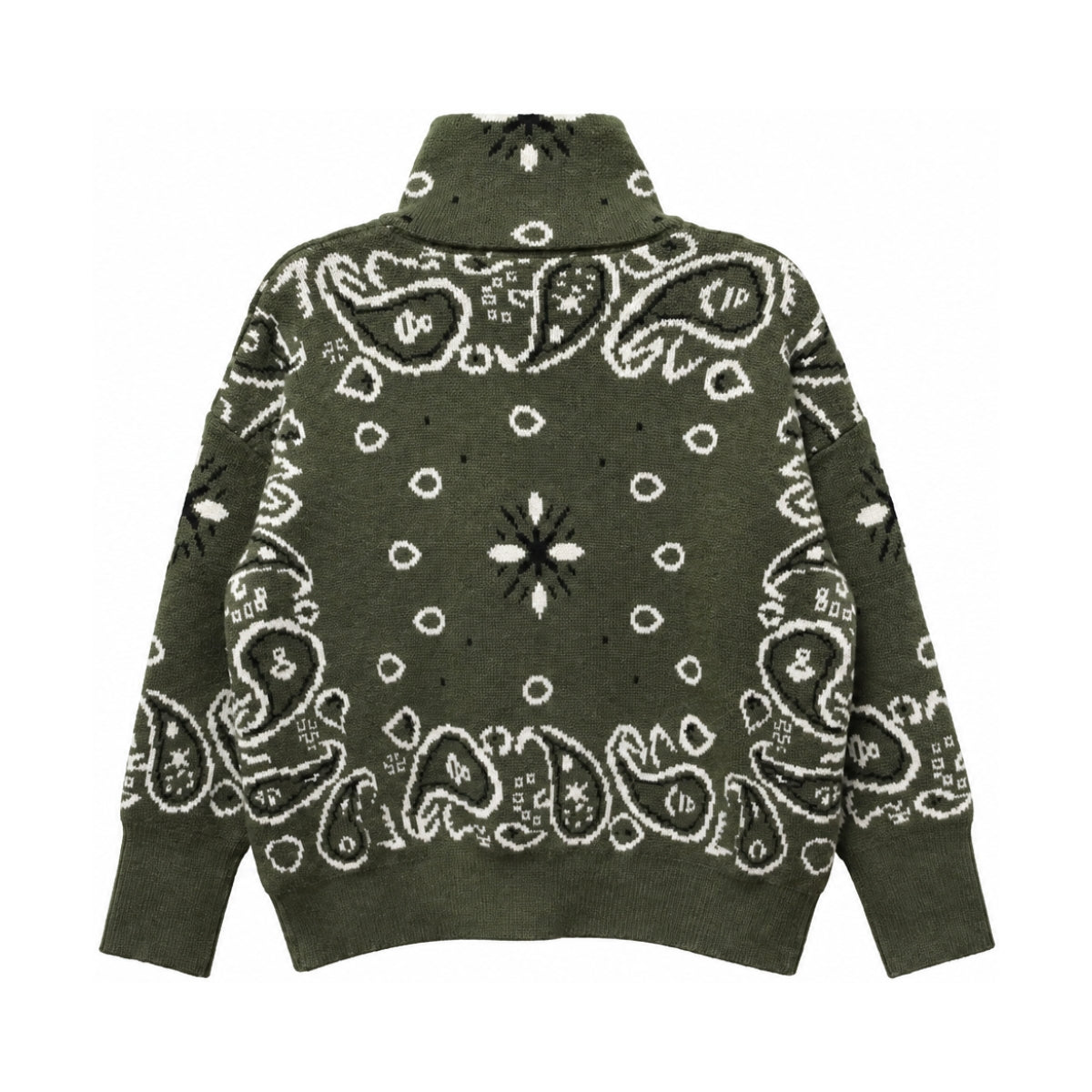 Khaki Bandana Zip Jacket