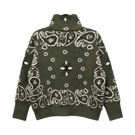 Khaki Bandana Zip Jacket
