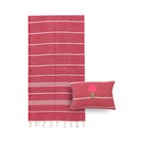 Mellow Pink Towel with Ice Cream Cone Embroidered Cover | Boom & Mellow