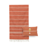 Mellow Orange Towel with Mocktail Embroidered Cover | Boom & Mellow