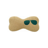 Mellow Sunglasses Embroidered Brown Beach Pillow | Boom & Mellow