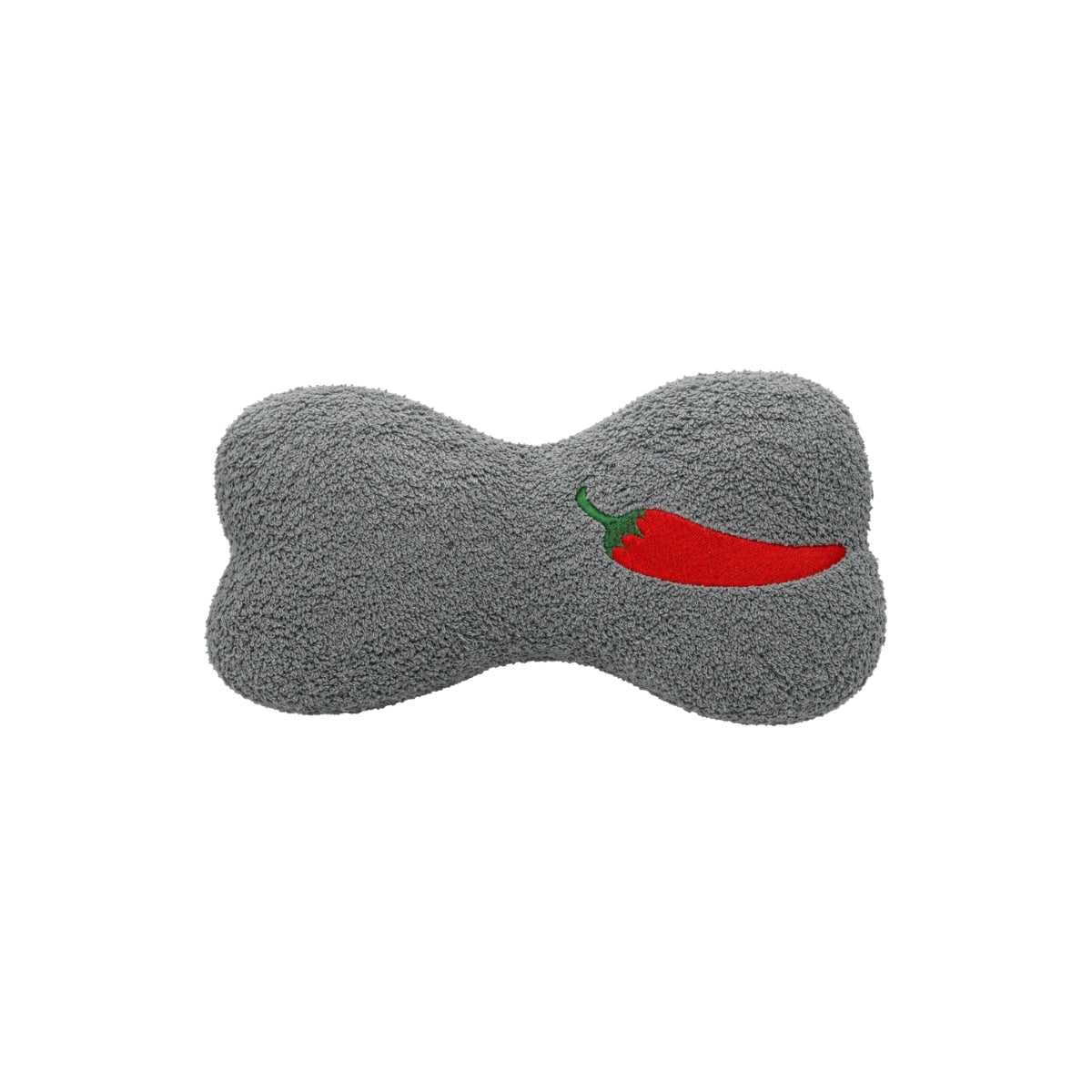 Mellow Red Chilli Embroidered Grey Beach Pillow | Boom & Mellow