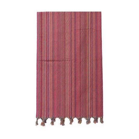 Mellow Pink Rainbow Striped Towel | Boom & Mellow