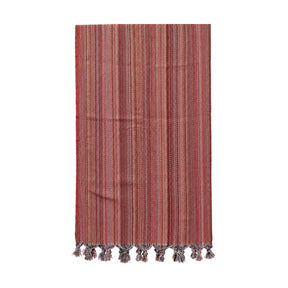 Mellow Red Rainbow Striped Towel | Boom & Mellow