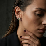 Duality Citrine Earrings