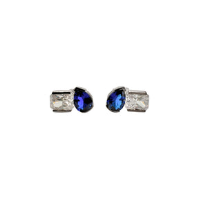 Chant Arzo Duality Blue Sapphire & CZ Earrings