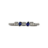 Duality Blue Sapphire & CZ Bracelet