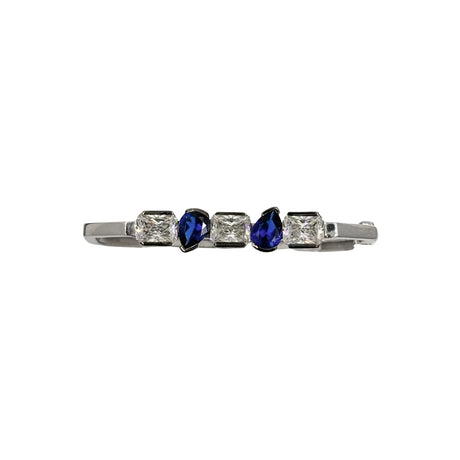 Duality Blue Sapphire & CZ Bracelet