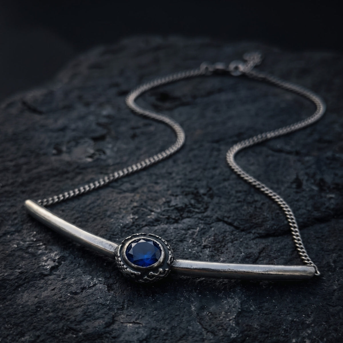 Azura London Blue Stone Necklace