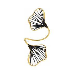 Tina Kotsoni Double Ginkgo Leaf Cuff Bracelet | Boom & Mellow