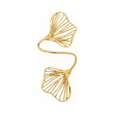 Double Ginkgo Leaf Cuff Bracelet