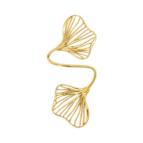 Double Ginkgo Leaf Cuff Bracelet