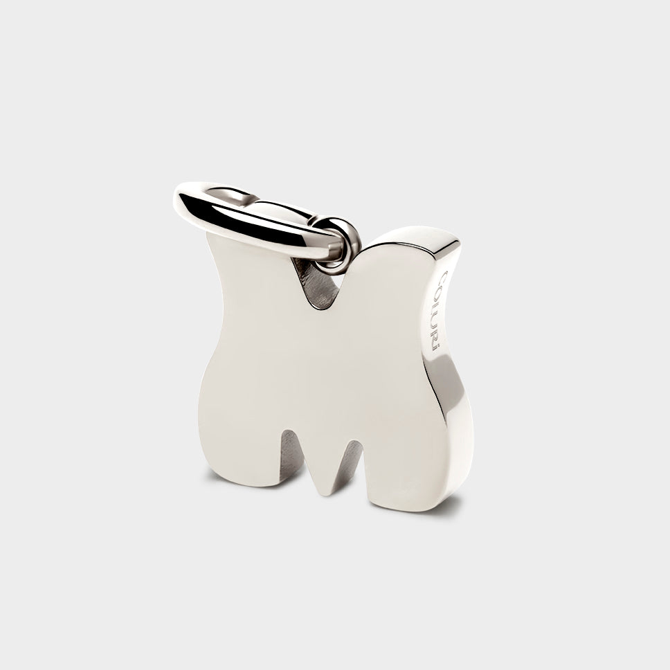 Silver Letter Charm