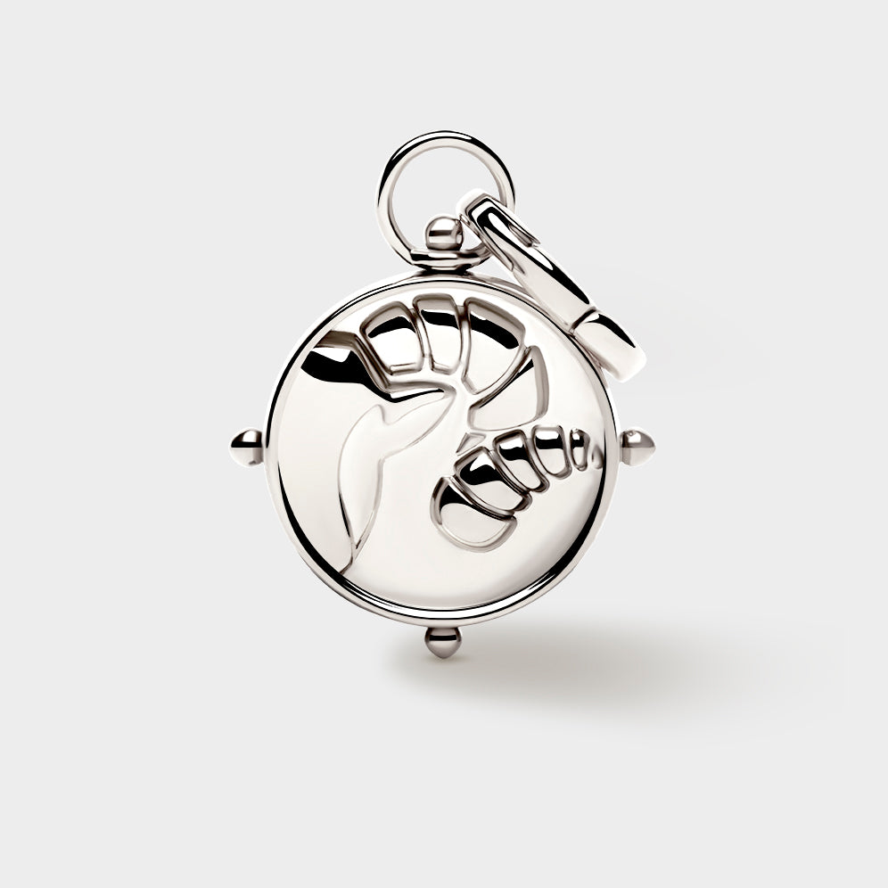 Silver Double-Sided Zodiac Charm
