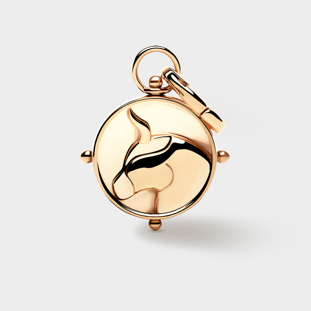 Gold Double-Sided Zodiac Charm
