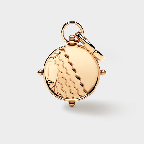Gold Double-Sided Zodiac Charm