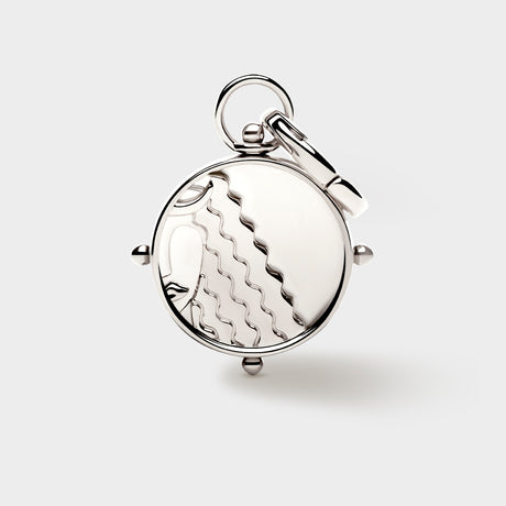 Silver Double-Sided Zodiac Charm