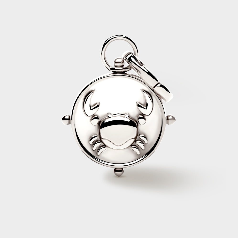 Silver Double-Sided Zodiac Charm