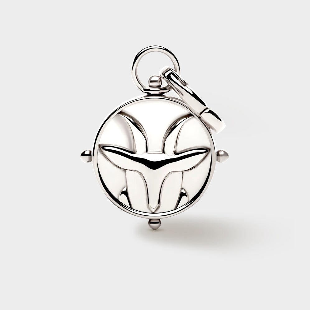 Silver Double-Sided Zodiac Charm