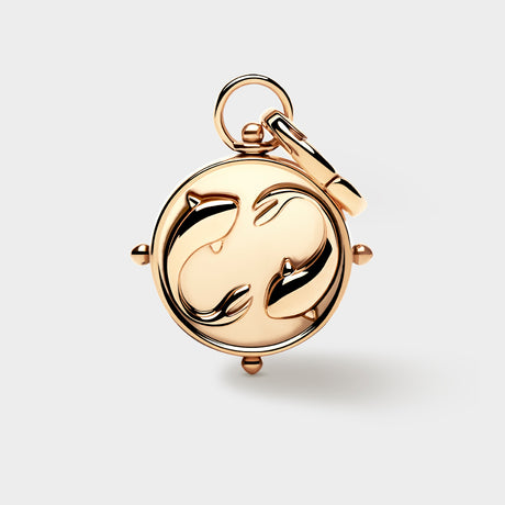 Gold Double-Sided Zodiac Charm
