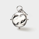 Silver Double-Sided Zodiac Charm