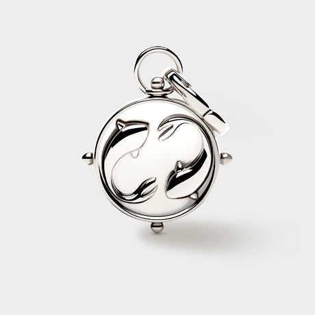 Silver Double-Sided Zodiac Charm