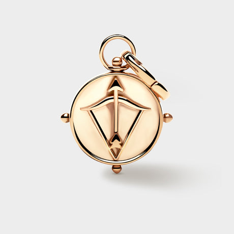 Gold Double-Sided Zodiac Charm