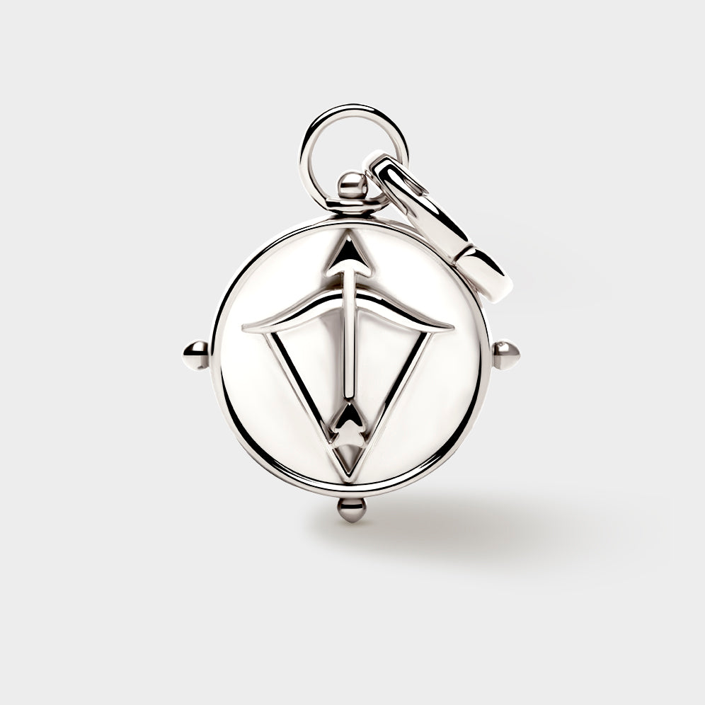 Silver Double-Sided Zodiac Charm