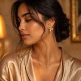Arabic Initial Earrings