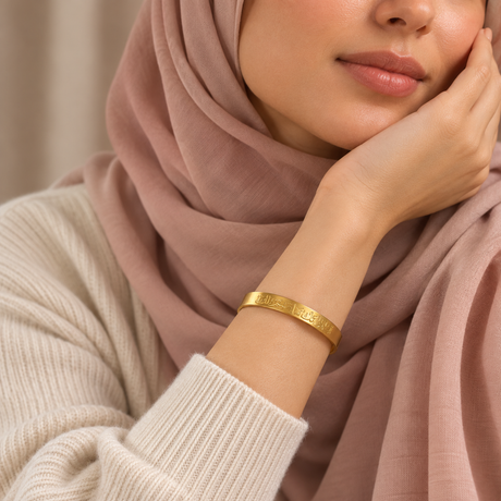 Arabic Phrase Qadr Cuff Bracelet