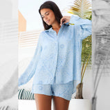 Clutch Blue Lolly Short Co-Ord Set
