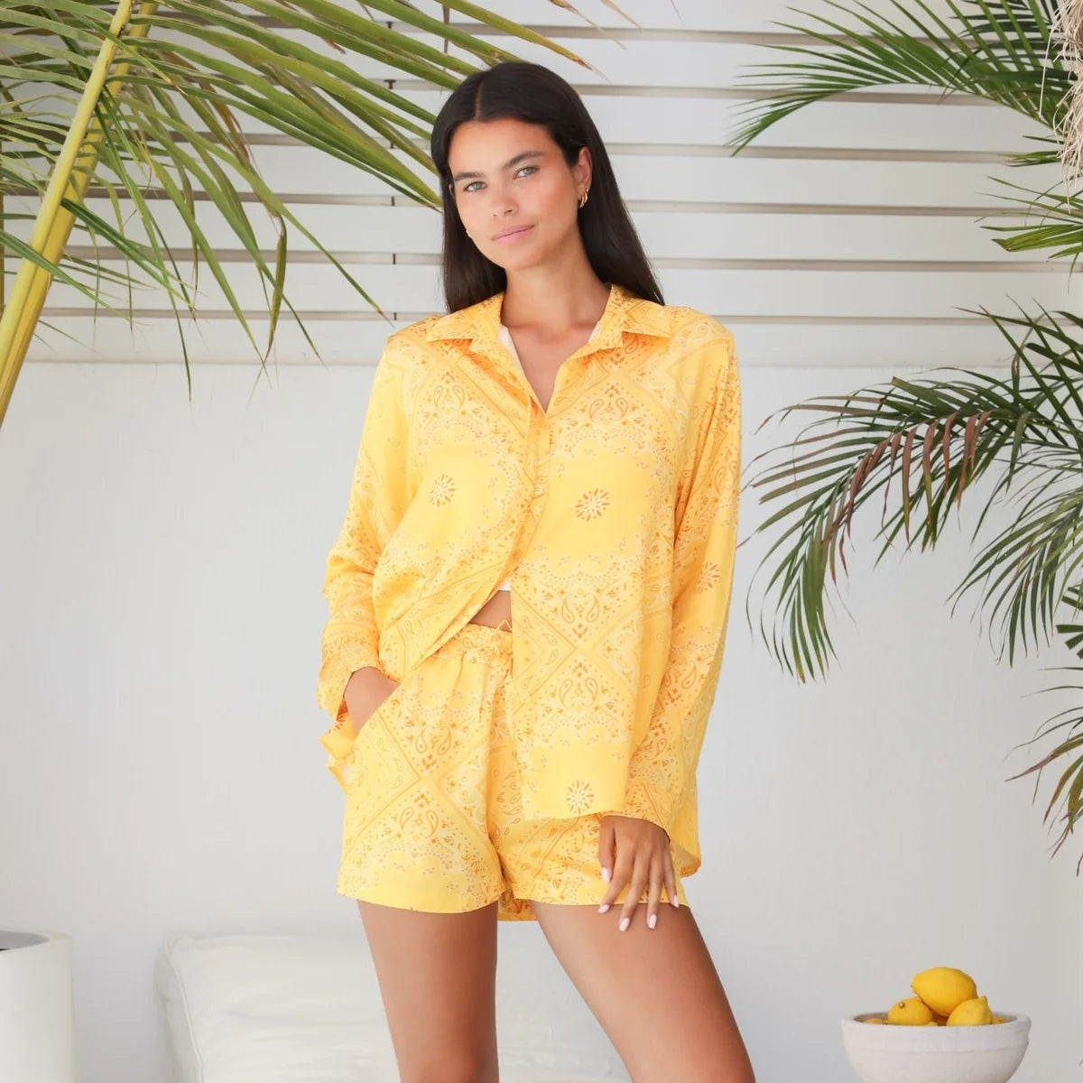 Clutch Yellow Lolly Short Co-Ord Set