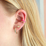Silver Bumble Bee Stud Earrings