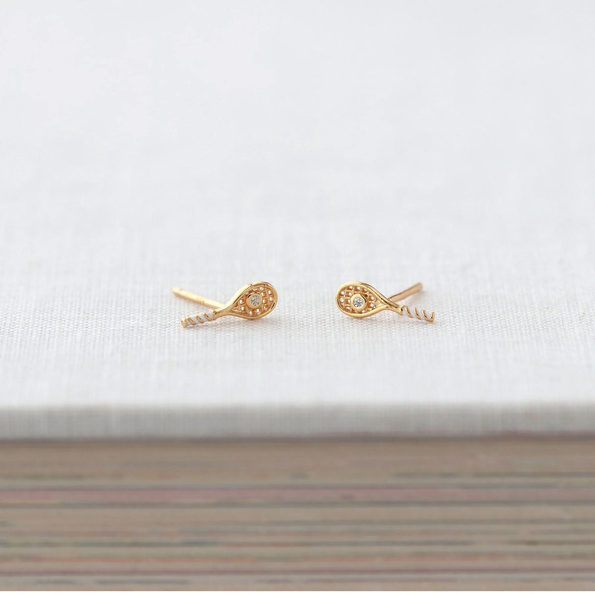 Tennis Racket Stud Earrings