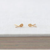 Tennis Racket Stud Earrings