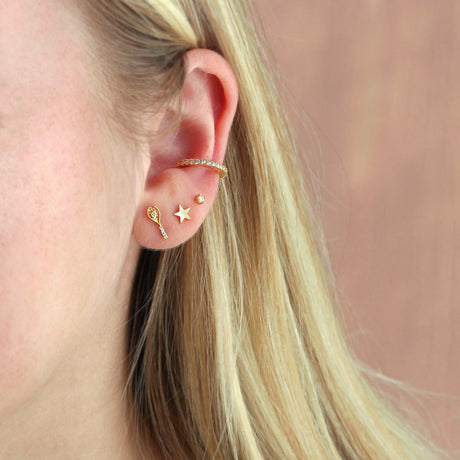Tennis Racket Stud Earrings