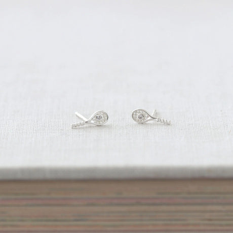 Tennis Racket Stud Earrings