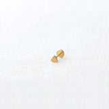 Heart Flat Back Stud Earring