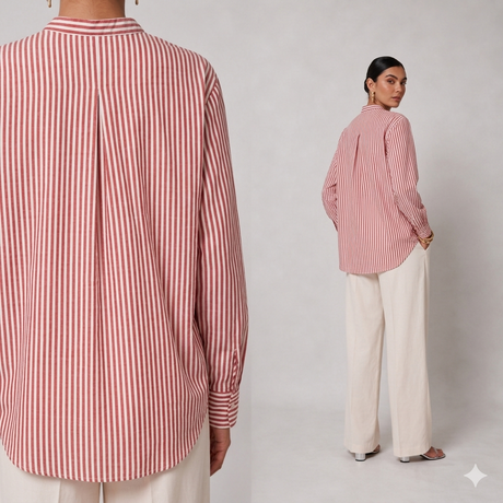 Vintage Embroidery Mandarin Shirt