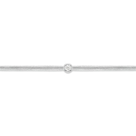 LoveLab Antwerp Cuty Diamond Grey Cord Bracelet