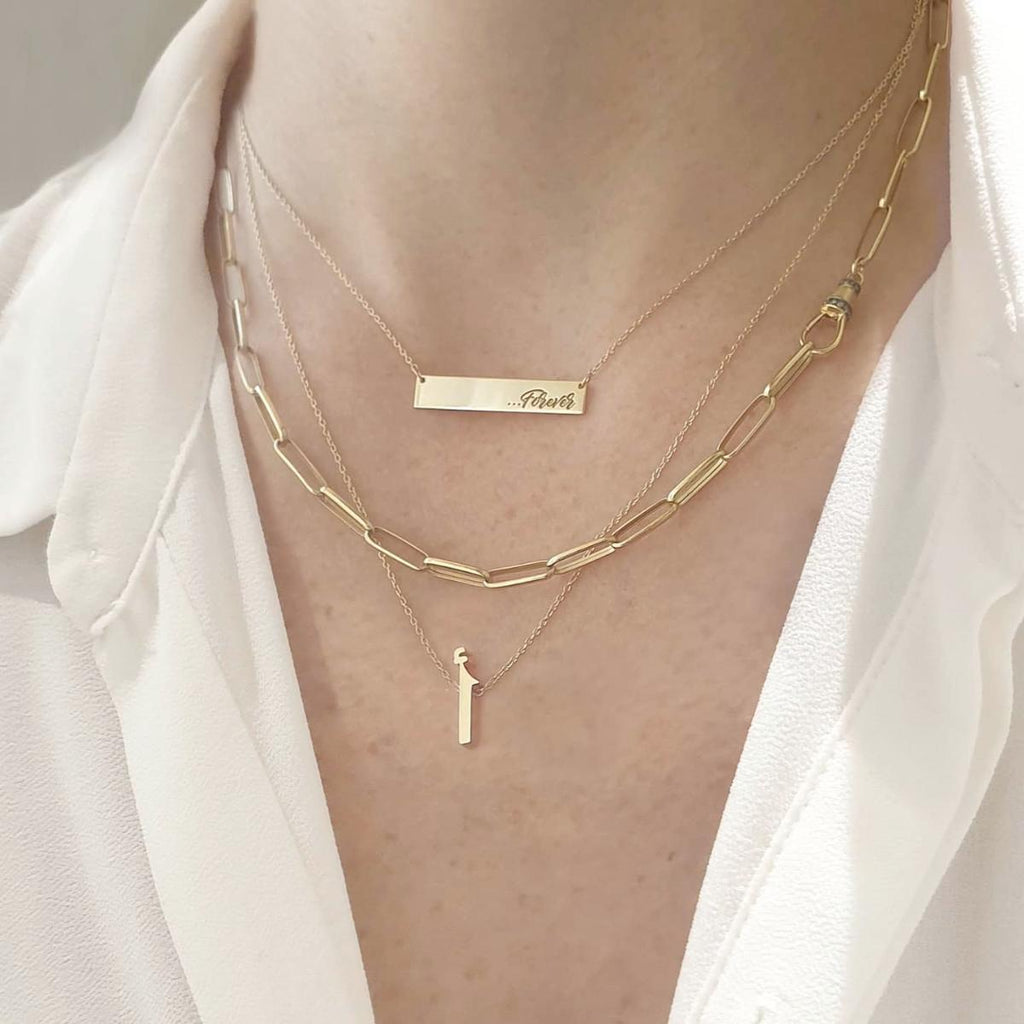By Delcy Arabic A Initial Necklace | Boom & Mellow