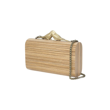 Sarah's Bag Bronze Birds Log Lovers Clutch