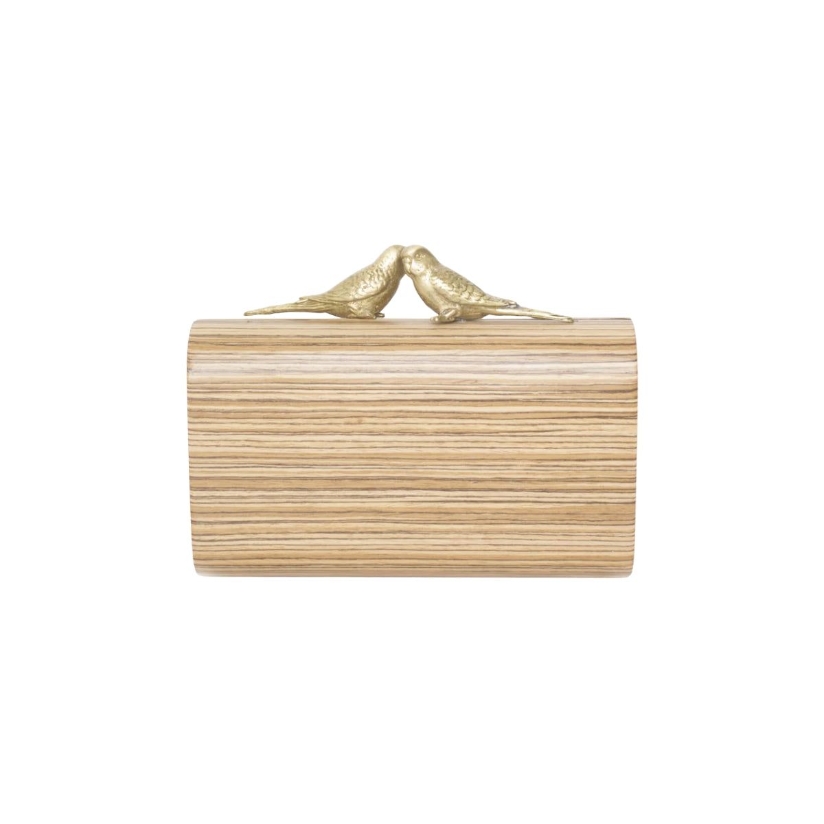 Sarah's Bag Bronze Birds Log Lovers Clutch