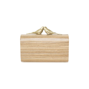 Sarah's Bag Bronze Birds Log Lovers Clutch
