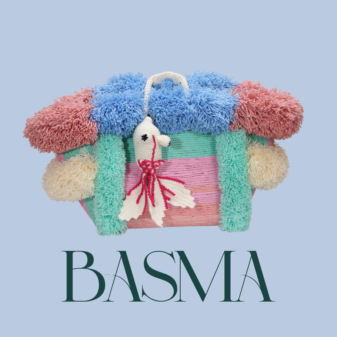 Basma Collection Pink Woven Fringed Bag Online for Women | Free 3-Hour Delivery in Dubai | Boom & Mellow UAE