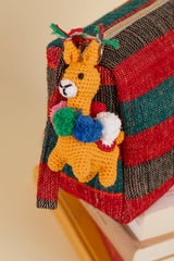 Basma Collection Red Striped Woven Pouch Online for Women | Free 3-Hour Delivery in Dubai | Boom & Mellow UAE