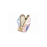 Open top view of the Cofin Paris XS Paola Riviera pouch showing the waterproof interior lining and zipper opening.