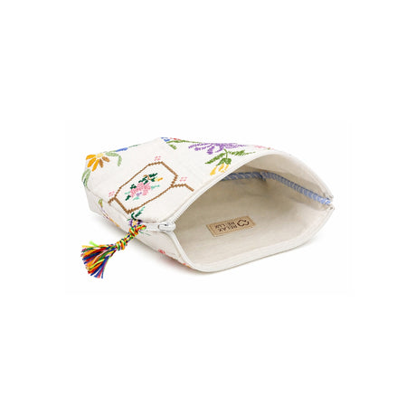 RELAX RE-LUX Heritage Blue Patch Embroidery Pouch