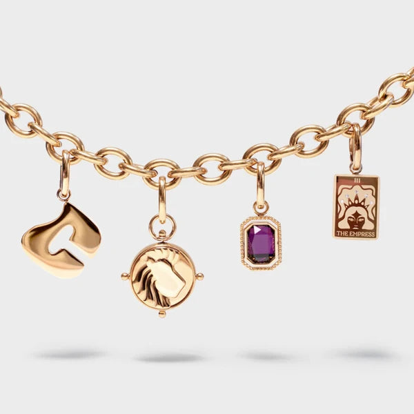 Gold Double-Sided Zodiac Charm