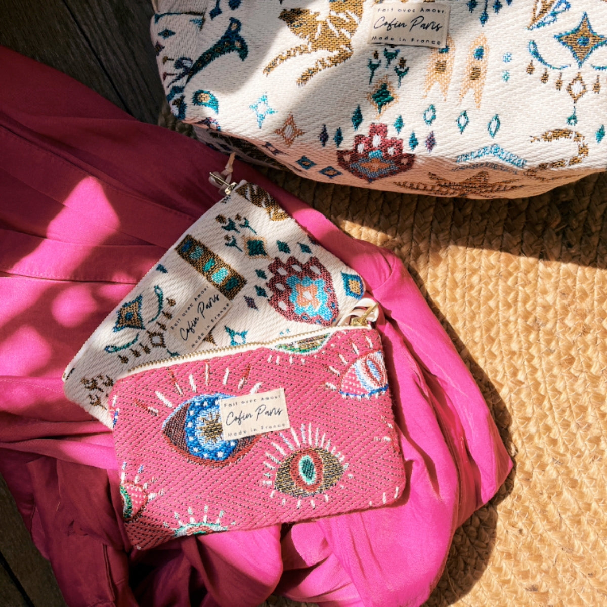 Cofin Small Rose Cyclope Zip Pouch | Boom & Mellow